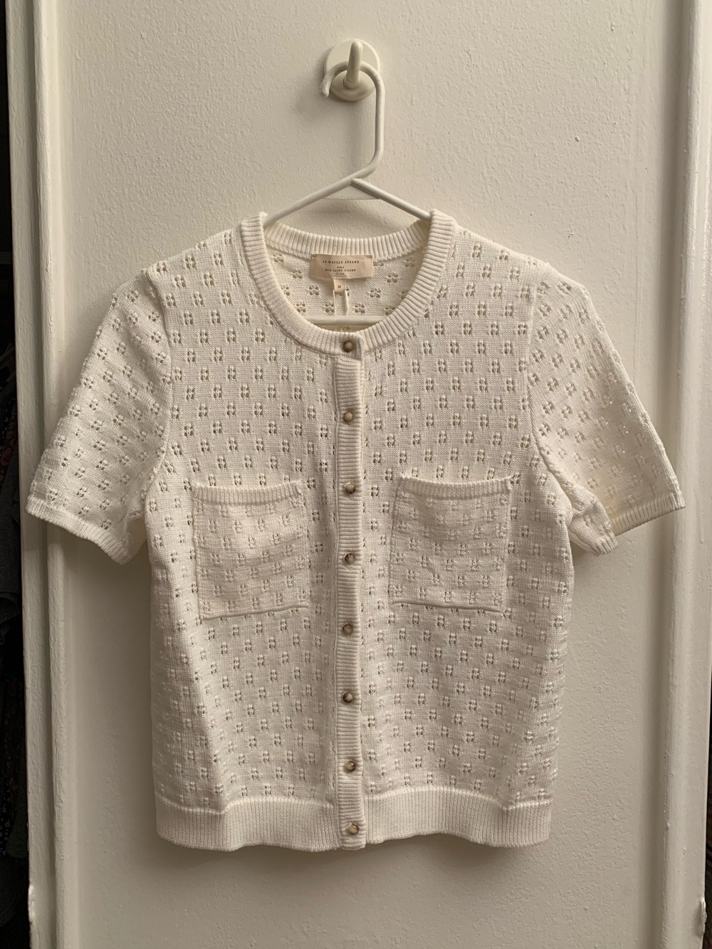 NWT Sezane Nans Cardigan Cream - Picture 3 of 6